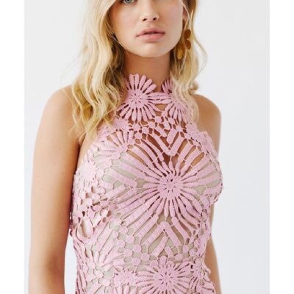 🌙FREE PEOPLE X SAYLOR Pink Presley Mini Dress🌙 - Picture 3 of 6